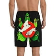 thumbnail image 3 of Ghostbusters Cartoon Men's Short Pajama Pants Lightweight Daily Lounge Shorts Bottoms Sleepwear Cozy Soft Home Pajama Pants Shorts, 3 of 9