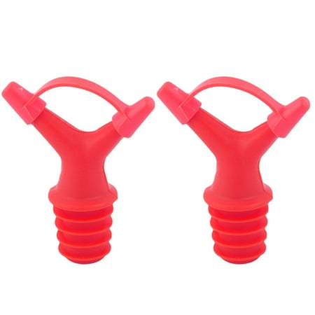 Home Kitchen Silicone Wine Beer Sauce Oil Bottle Stopper Sealing Tool Red