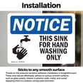thumbnail image 3 of (2 Pack) This Sink For Hand Washing Only With Symbol OSHA Notice Sign, 3 of 7