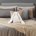 thumbnail image 4 of JWH Trendy Easter Rabbit Throw Pillow Cover Decorative Faux Fur Bunny Pillow Case Animal Cushion for Bed Living Room Home 18x18 Inches Camel White, 4 of 9