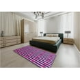 thumbnail image 5 of Ahgly Company Machine Washable Indoor Square Transitional Orchid Purple Area Rugs, 4' Square, 5 of 7