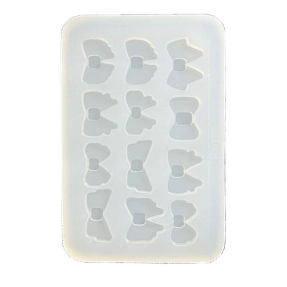 Crystal Bowknot Silicone Mold UV Epoxy Resin Bows Shape Earrings Keychain Pendant Accessories Craft Jewelry Making