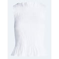 thumbnail image 5 of Free Assembly Women's and Women's Plus Smocked Peplum Sleeveless Cotton Top, Sizes X-4X, 5 of 5