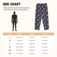 thumbnail image 3 of Kdxio Women's Comfy Stretch Elegant ice skates snowflakes A Print Drawstring Pajama Pants-Small, 3 of 5