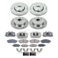 PowerStop Front and Rear Stock Replacement Brake Pad and Rotor Kit with