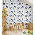 thumbnail image 4 of S4Sassy Airplane & Balloon Wallpaper- White Wall Covering, 25" X 60" Self-Adhesive Textured Vinyl Wallpaper, Wallwrap, Easy Diy Wall Covering For Kids Bedroom, Room Decor, Playroom, 4 of 9