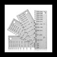 thumbnail image 1 of 4 Uds. Medidores de Alambre de MedicióN de Espesor de Soldadura EstáNdar Americano Herramientas de Espesor de Calibre de Metal de Acero Inoxidable, 1 of 5