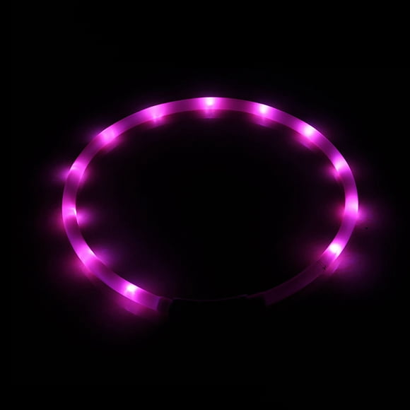 LSLJS Dog Collar, Glowing Pet Dog Collar for Night Safety, Dog Glowing Collar Led Luminous Collar Usb Rechargeable Adjustable Pet Dog Cat on Clearance