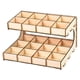 thumbnail image 4 of Estante de madera práctico para almacenar botellas de tinta y pigmentos, modelo de soporte. 2 capas de 20 rejillas, 4 of 8