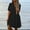 Black, variant on ZZwxWA Womens Shirt Dress Button Down 2025 Summer Short Sleeve V Neck Loose Flowy Tiered Ruffle Knee Length Dresses Casual Plus Size S-5XL Sunderss