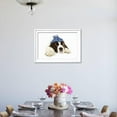 thumbnail image 3 of St Bernard Dog 14 Week Old Puppy with Ice Pack on His Head, Framed Art Print Wall Art Sold by Art.Com, 3 of 5