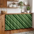 thumbnail image 2 of Green Striped Cabinet Curtains 28"x51" Sink Skirt for Bathroom Kitchen, Modern Geometric Minimalist Lines Self Stick Adhesive Under Desk Covers Tall Laundry Cabinet Storage Organizer, 2 of 8