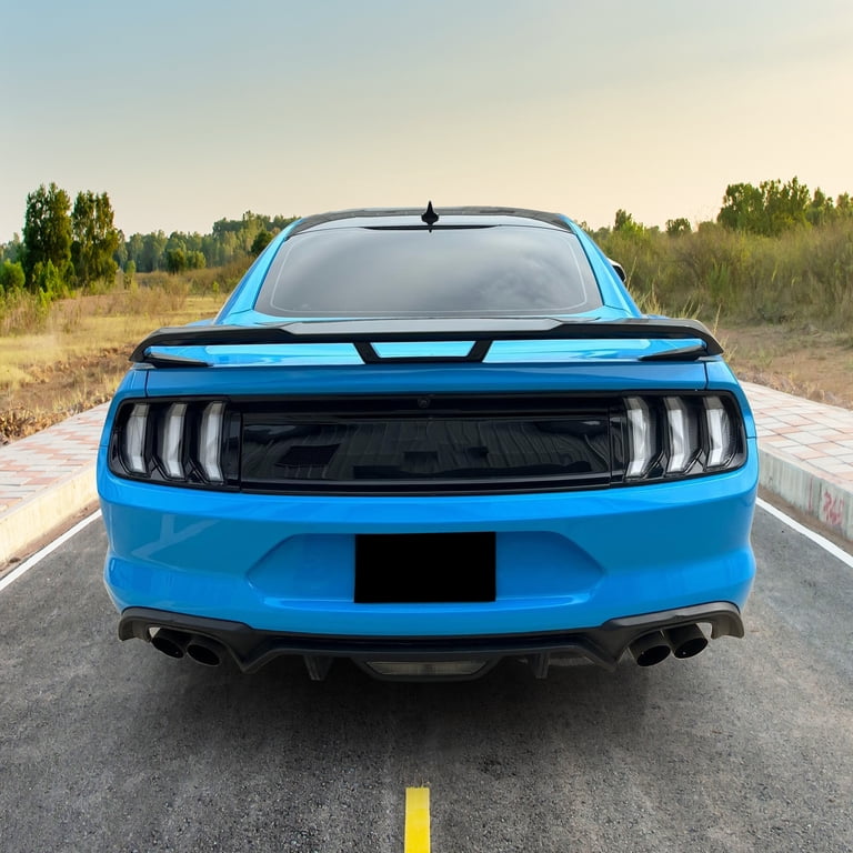 Fits 15-19 Ford Mustang Trunk Spoiler Wing Matte Black ABS