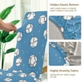 thumbnail image 5 of Yayeee 2 Pack Dining Chair Covers Stretch Parson Chairs Slipcovers Seat Protector, Baseballs Pattern, 5 of 6