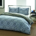 thumbnail image 2 of City Scene Milan Cotton Blue 3 Piece Duvet Cover Set-Full/Queen, 2 of 7