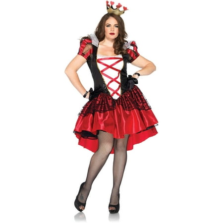 Leg Avenue Women's Plus Size Red Queen Wonderland Costume