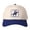Beige-Navy, variant on Horseman & Shepherd Embroidered Baseball Cap - Color-Blocked Adjustable Sun Hat with Western-Inspired Design, Casual Unisex Cap for Everyday Style
