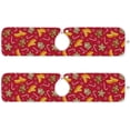 thumbnail image 2 of Christmas Gingerbread Sink Splash Guard for Faucet 2 Pack Faucet Absorbent Mats, Candy Cookies Faucet Handle Drip Catcher for Kitchen, Bathroom,Sink Mat, Dish Drying Mat, 14.9"x5.5", 2 of 7