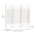 thumbnail image 3 of HOMCOM 6-Panel Room Divider Freestanding Folding Screen for Home White, 3 of 10