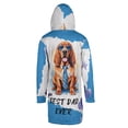 thumbnail image 2 of Happy Father's Day Best Bloodhound Cool Dad Ever All Over Print 3D Hooded Duffle Toggle Coat Dog Lover - 12007, 2 of 6