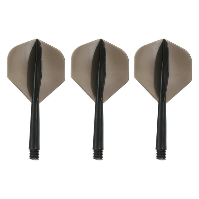 Unique Bargains Vols à Fléchettes Intégrés, Ensemble de 3 Fléchettes Durables, Noir Transparent