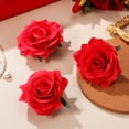 thumbnail image 4 of UPOUART 12 Pcs Barrettes Mignonnes en Forme de Fleur en Tissu Rouge pour Tous Types de Cheveux, 4 of 8