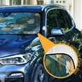thumbnail image 3 of Yayeee Car Windshield Sun Shade Universal Fit Front Visor Protector, Green Floral Orange, 3 of 8