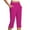 AA-Hot Pink, variant on QATAINLAV Womens Capris for Summer Plus Size Side Split Cropped Pants Elastic High Waist Casual Office Work Trousers with Pockets Multicolor XXL Ofertas Relampago de Hoy