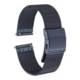 thumbnail image 1 of Correa de reloj de malla de acero inoxidable Uxcell de 20 mm, correa de metal de liberación rápida, ajustable para hombres y mujeres, azul, 1 of 7