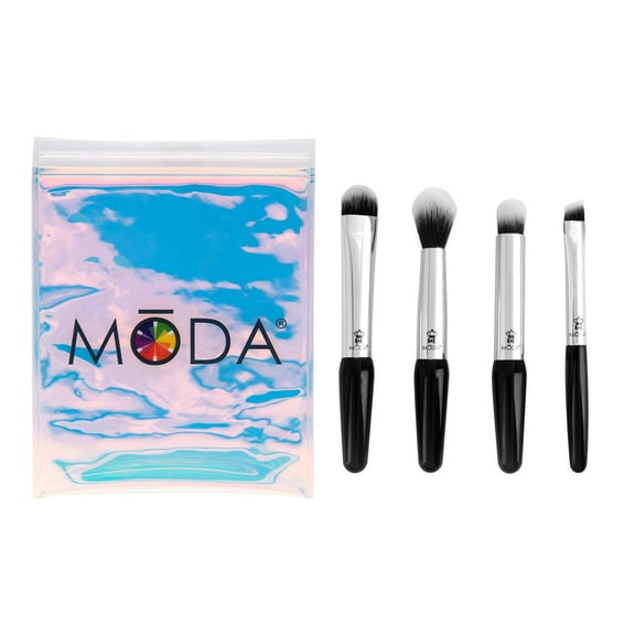 Moda Brush Mini Eye Black 5pc Travel Size Makeup Brush Kit