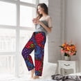 thumbnail image 5 of Cauagu Wild Berries Pajama Pants for Women Loose Fit Wide Leg Trouser Pants Casual Elastic Waist Drawstring Lounge Pants, 5 of 6