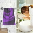 thumbnail image 6 of Coolnut Purple Rose Hand Towels Set of 2 Soft Absorbent Towel Hand Cloth, Cotton Fingertip Bath Towels for Home, Bathroom Hotel, Gym and Spa 28 X 16 in, 6 of 6
