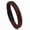 Red, variant on Veshon Stainless Steel Magnetic Clasp Braided Brown & Black Leather Bracelet for Men