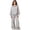 Q606 Grey, variant on Angala 2 Piece Outfits For Girls Hooded Long Sleeve Half Zip Fleece Sweatshirt With High Waist Wide Leg Pants Set Girls Fall Season Wear Clothes