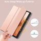 thumbnail image 3 of Funda compatible con Samsung Galaxy Tab S7 FE 12.4 5G/ S8+ Plus 5G 2022/ S7+ Plus 12.4 - Ultrafina con función soporte Funda de piel sintética fina, 3 of 5