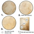 thumbnail image 3 of Designart "Golden Beige Storm Serenity V" Storms Floater Framed Canvas Prints, 3 of 5