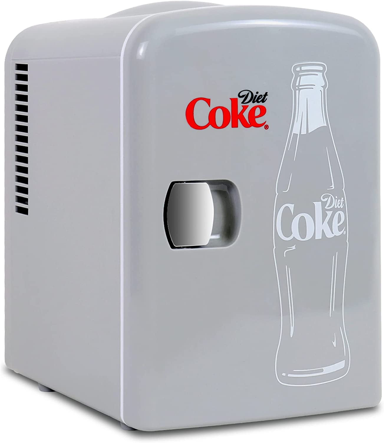 Diet   Fridge - 6 Can Portable Refrigerator for Car Office Dorm with AC  Power