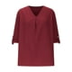 thumbnail image 5 of Conjunto de blusa de manga corta y pantalón con abertura para mujer, de mezcla de lino, con cuello redondo, informal, tejido suave y cómodo, para uso diario y en casa, sopatenor, 5 of 8