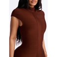 thumbnail image 5 of RDKTPXZ Women's Mock Neck Cap Sleeve Bodycon Maxi Dress, Elegant Formal Party Dress, 5 of 5