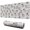 Gray Cow Expression, variant on Long Mouse Pads for Desk,White Cow Moo Pattern Desk Mats on Top Of Desks, Desk Mouse Pad Extra Large with 3mm Non-Slip Base and Stitched Edge for Gaming,Office,Work,Home 31.5"x11.8"