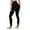 Black, variant on Bibifish Womens Yoga Pants Black Star Print Yoga Pants High Waist Shiny Fabric Party & Streetwear Festive Ladies Trendy Leggings