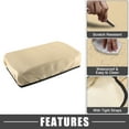 thumbnail image 3 of Unique Bargains Center Console Armrest Cover Console Covers Pad Trim Protector for Nissan Altima 2019-2023 Light Brown, 3 of 6