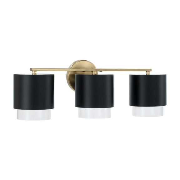 Capital Lighting 153031-549 Weller 3 Light 24" Wide Vanity Light - Black