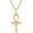 18K, variant on Eye of Horus Ankh Cross Pendant Necklace 18K White Gold Plated Iced Out CZ Ancient Egyptian Religious Symbol Protection Chain Jewelry for Men Women Christmas Birthday Gift