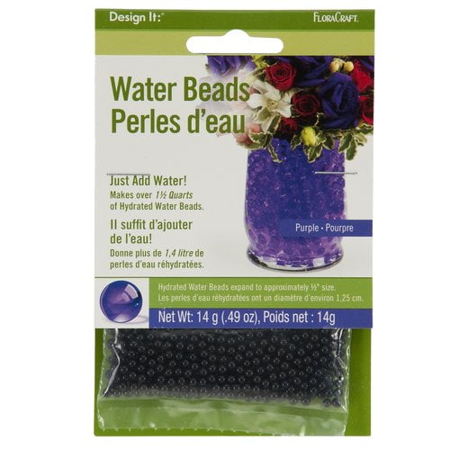 FloraCraft Purple Water Beads, 0.49 Oz.