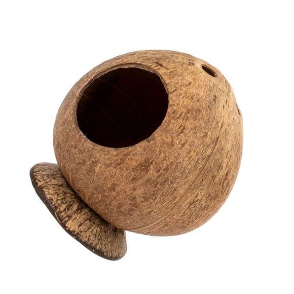 Methold Juguete de escondite pequeño para mascotas, nido de casa de hámster de coco para mascotas único y apto para terrarios, ideal para Hábitats y jaulas para animales pequeños