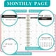 thumbnail image 2 of Planificador mensual, planificador mensual de 24 a 25 meses, cuaderno planificador semanal de tapa dura resistente al agua, tamaño A5, perfecto para la escuela y la oficina, cuaderno de horarios, 2 of 5