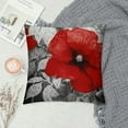 thumbnail image 2 of HENGT  Black Red Flower Pillow Covers Love Pillow Covers Decorative Square Throw Pillow Covers Couple Cushion Cases Home Decor for Sofa Bedroom Car, 2 of 5