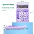 thumbnail image 2 of Calculadora Mr. Pen - Interruptor mecánico (12 dígitos), color morado, 2 of 6