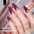 thumbnail image 4 of Beetles Burgundy Red Gel Polish, Modern Berry 15ML Wine Red Gel Nail, 4 of 7